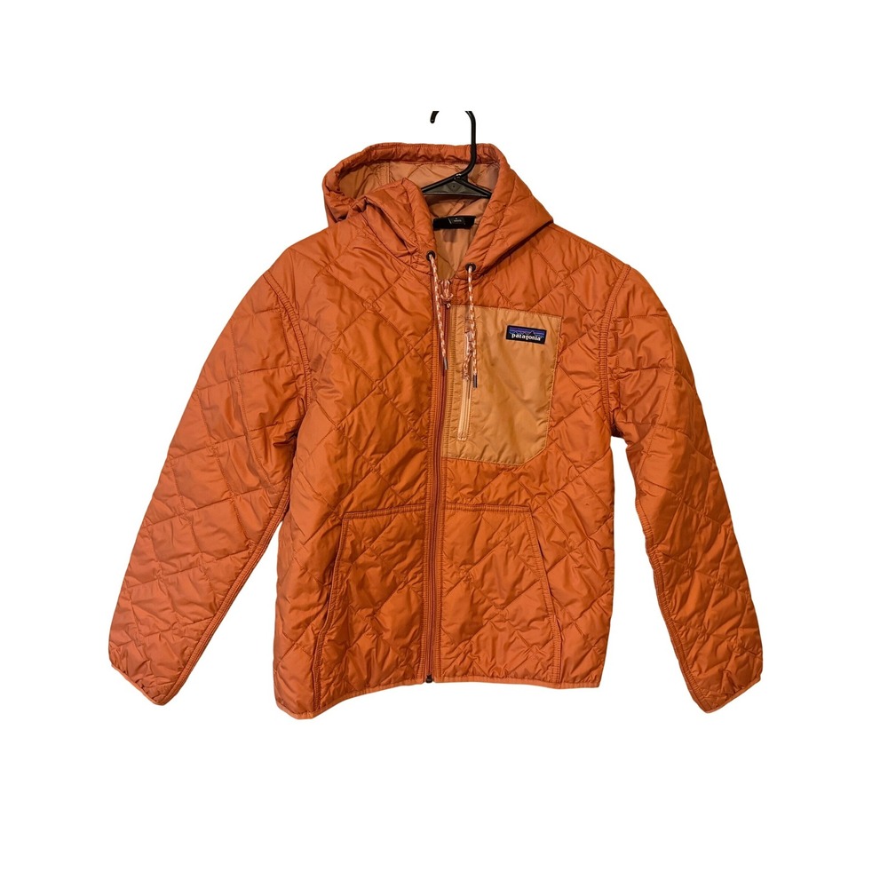 Patagonia Diamond Quilted Insulated Hoody Rust Orange Outdoor Gorpcore Fall